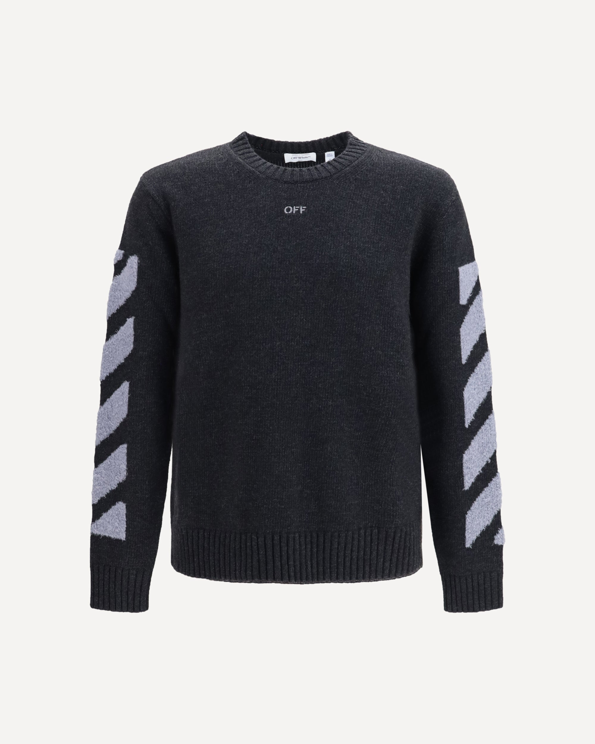 Off-White Diag Fuzzy crewneck Sweater