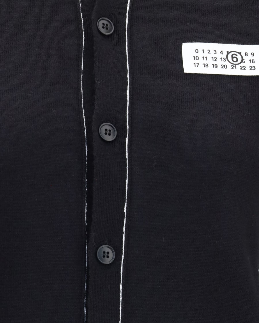 MM6 Wool blend button Cardigan, view 5