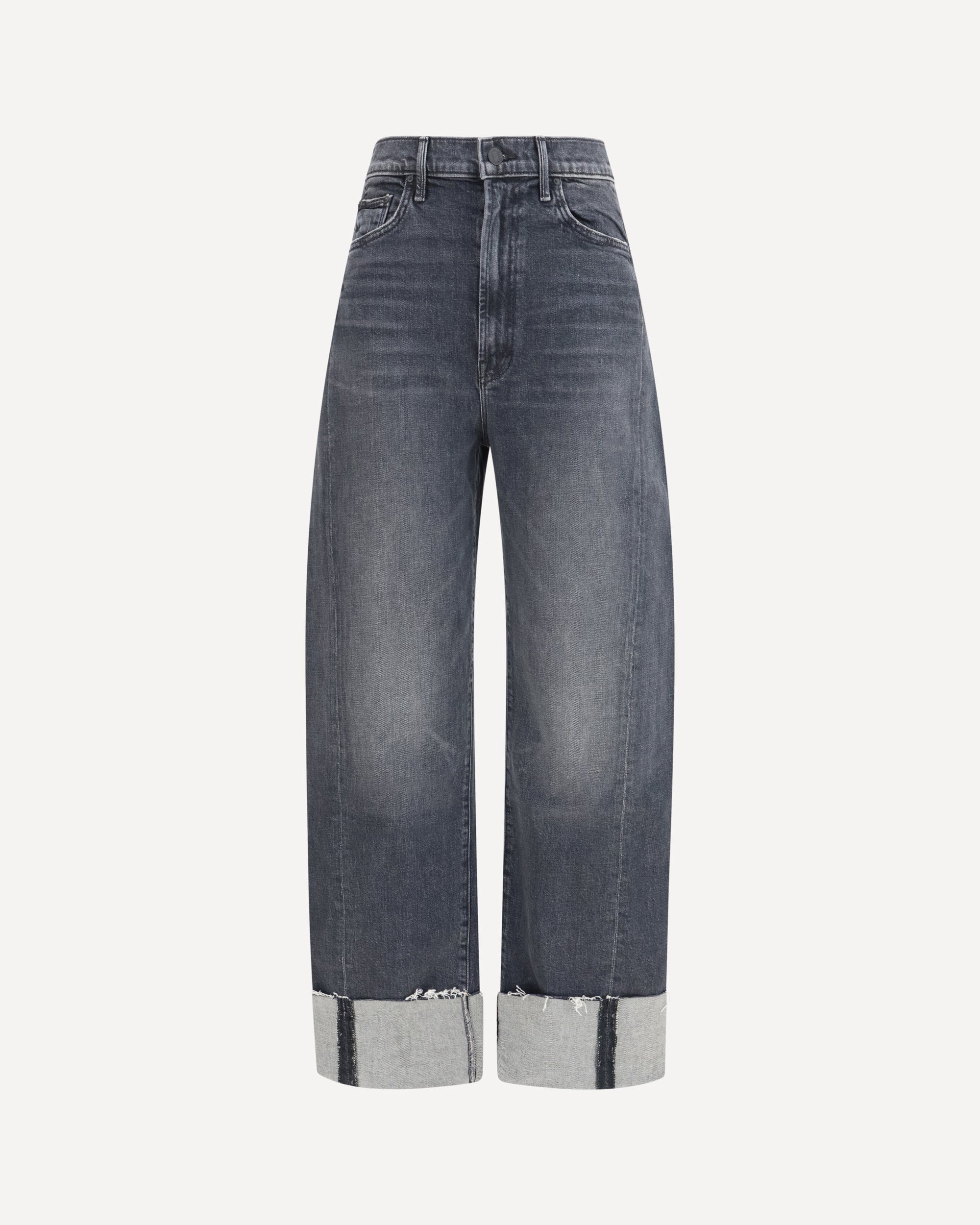 MOTHER DENIM Half Pipe flood cuff fray Jeans