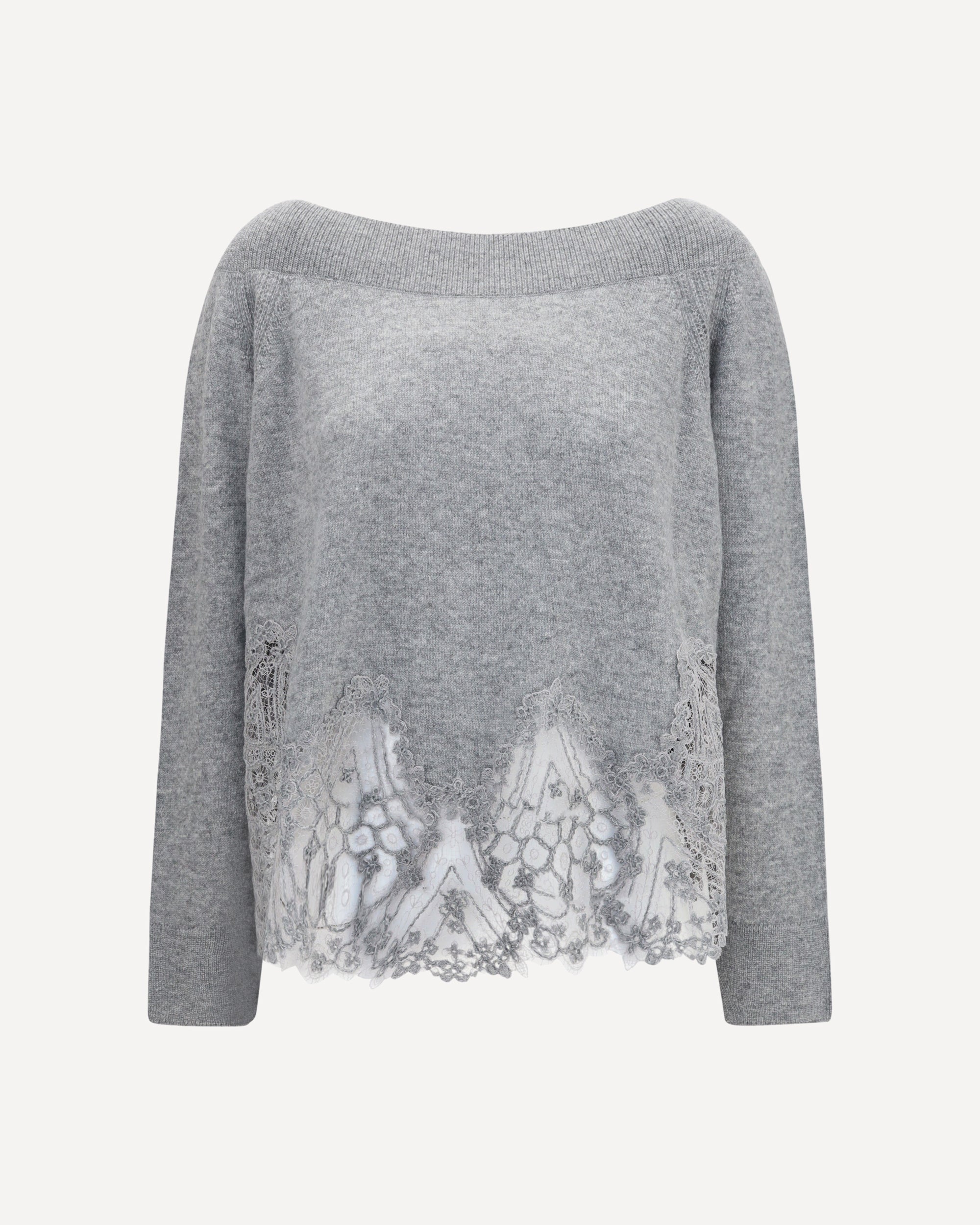 ERMANNO SCERVINO Boat neck lace Sweater