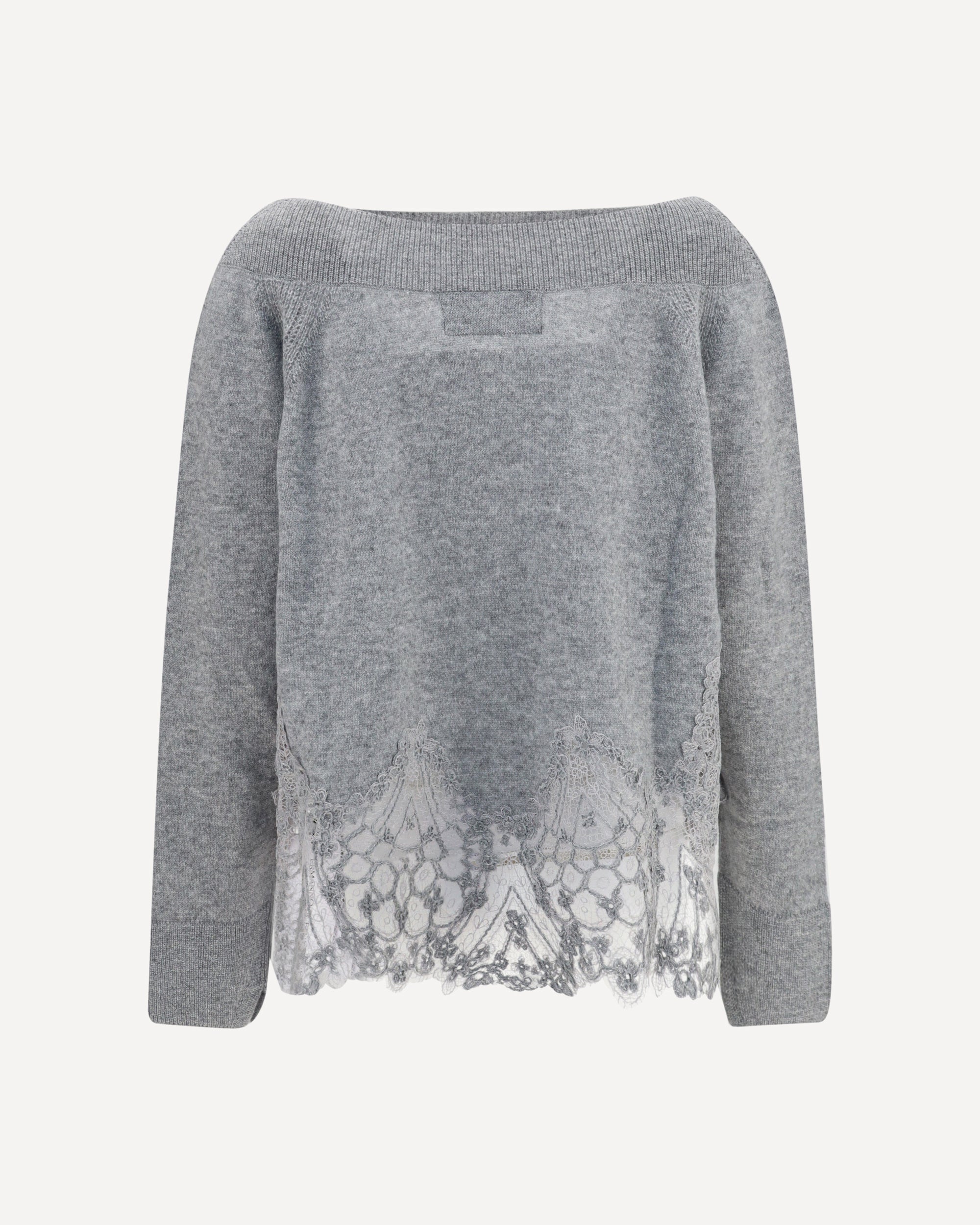 ERMANNO SCERVINO Boat neck lace Sweater, view 2