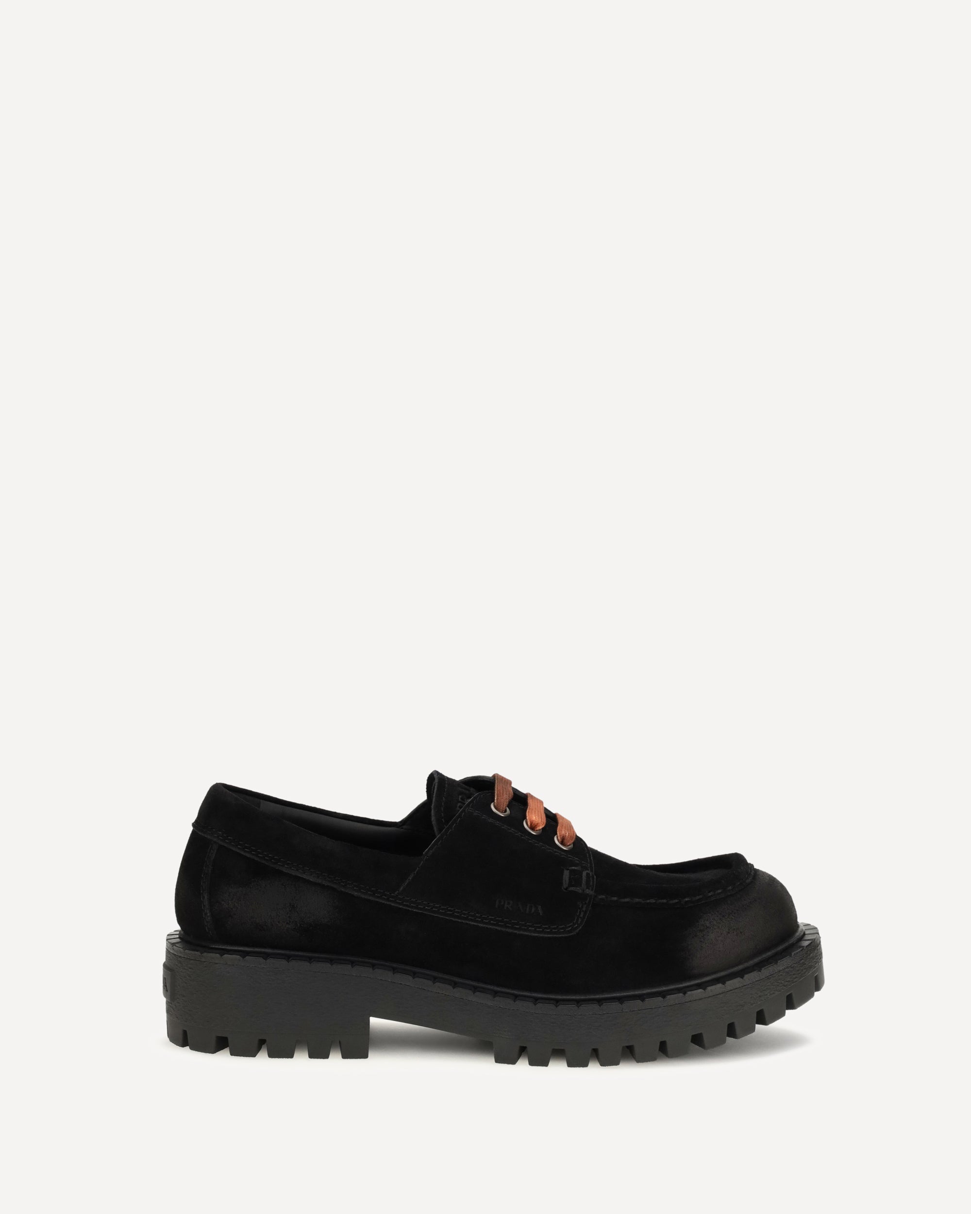 Prada Suede lace-up Loafers