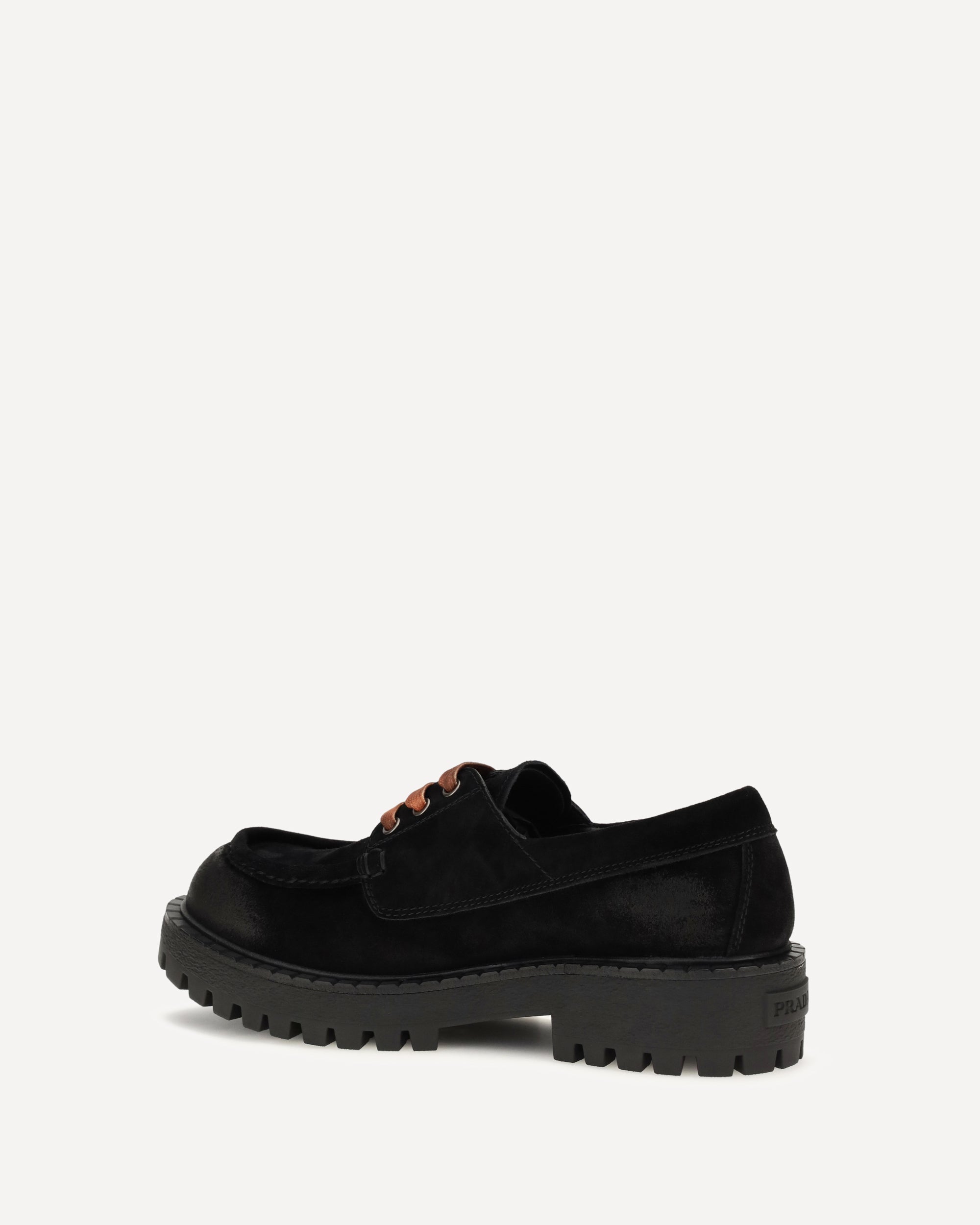 Prada Suede lace-up Loafers, view 2
