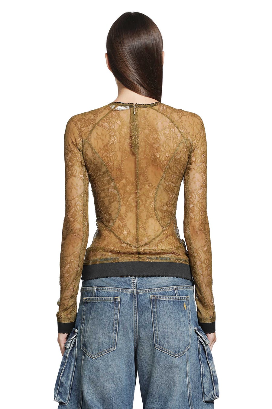 The Attico Olive Top, view 3