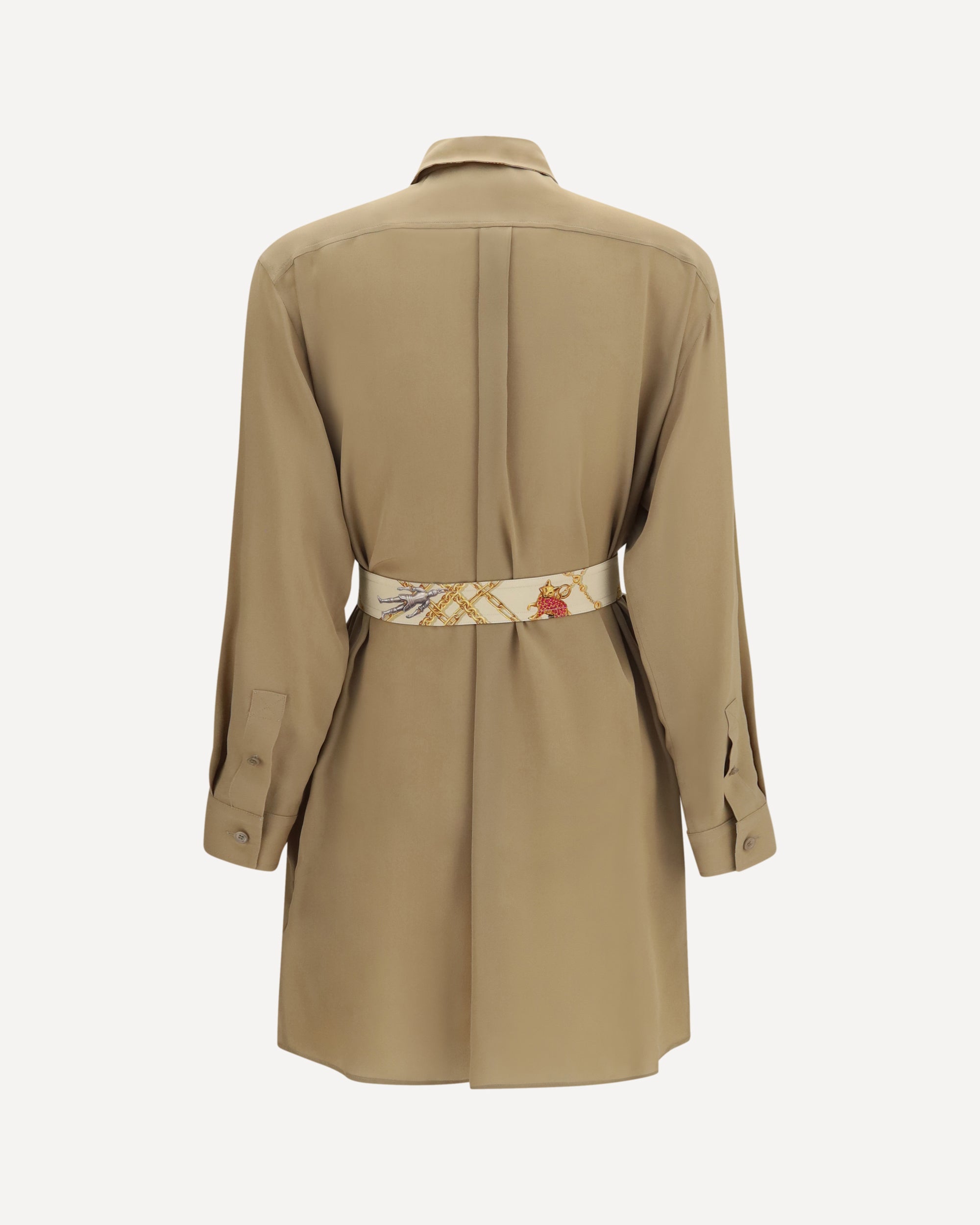 Burberry Silk crêpe de chine shirt Dress, view 2