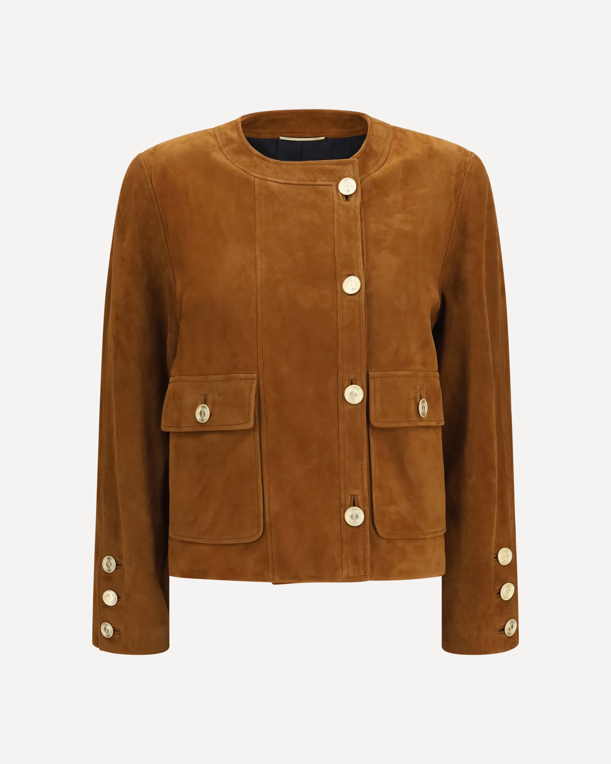 Saint Laurent Short suede Jacket with buttons