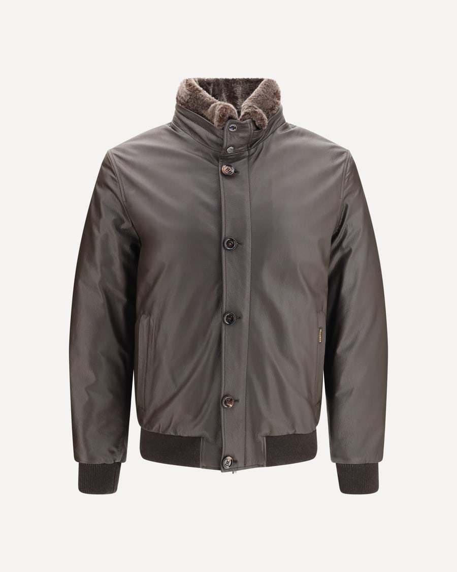 MOORER Cleros P1 shearling Down Jacket