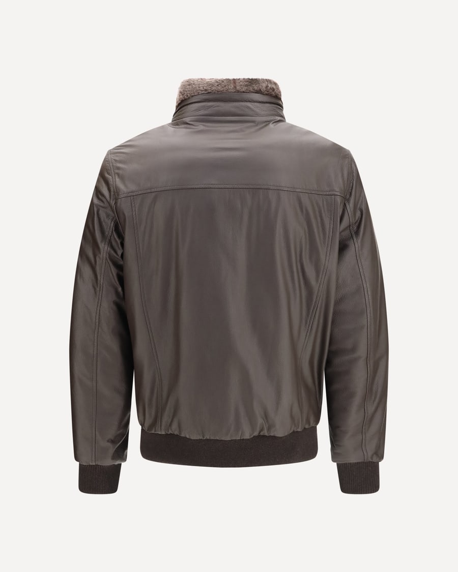 MOORER Cleros P1 shearling Down Jacket, view 2