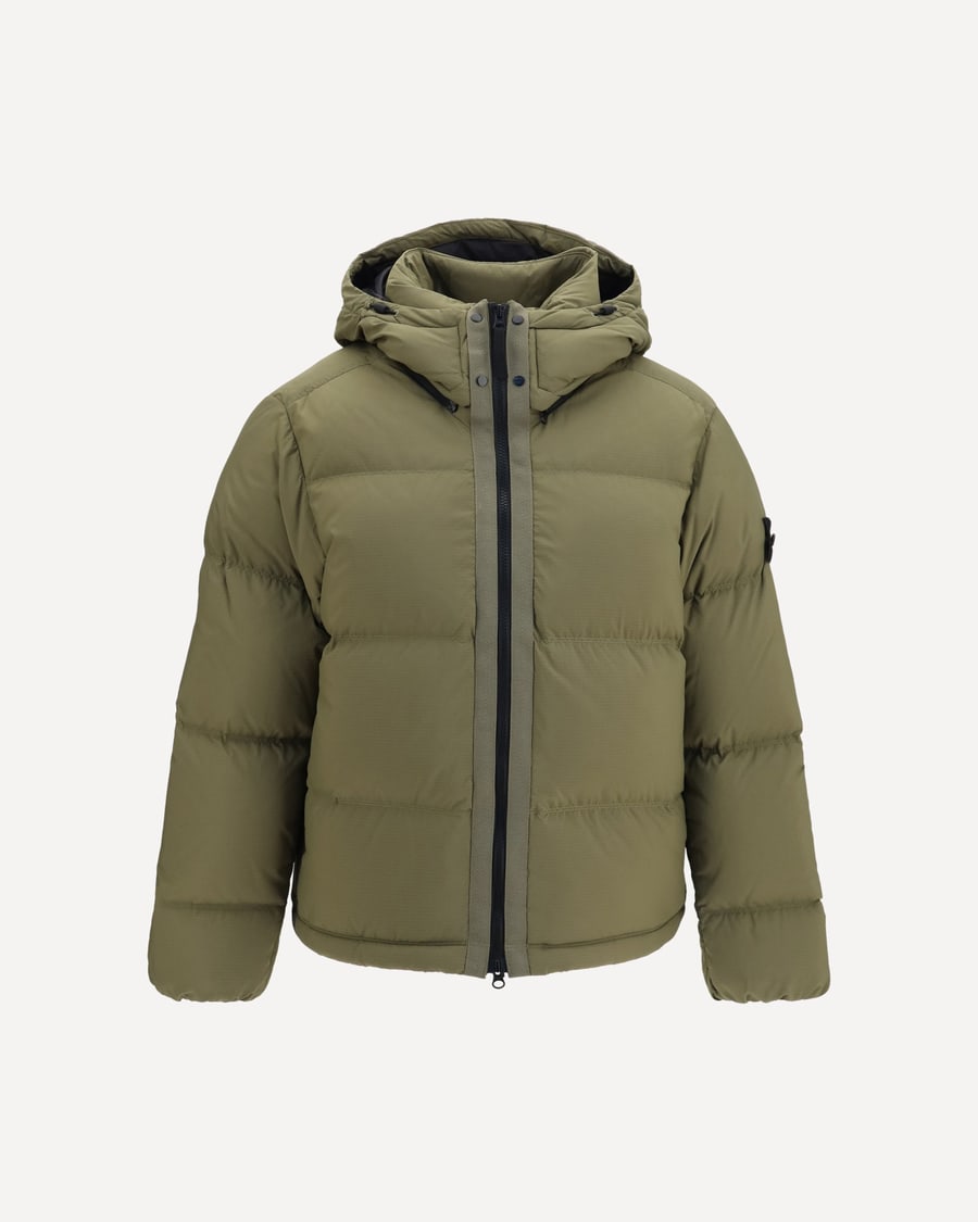 Stone Island Detachable hood down Jacket, view 3