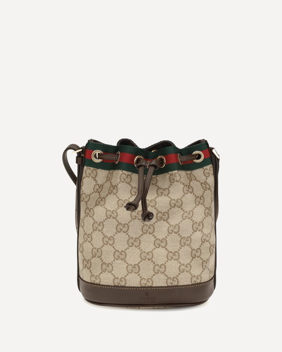 Gucci Web stripe Bucket Bag