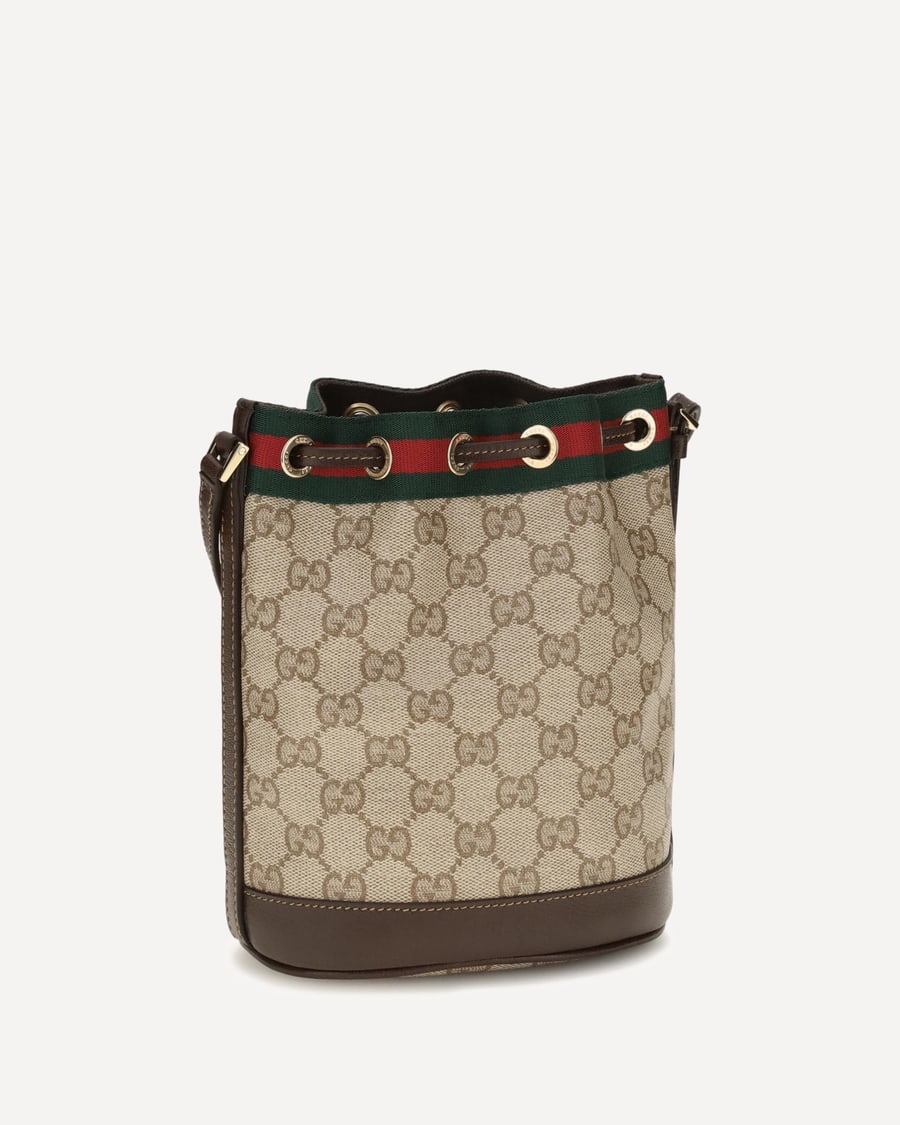 Gucci Web stripe Bucket Bag, view 2