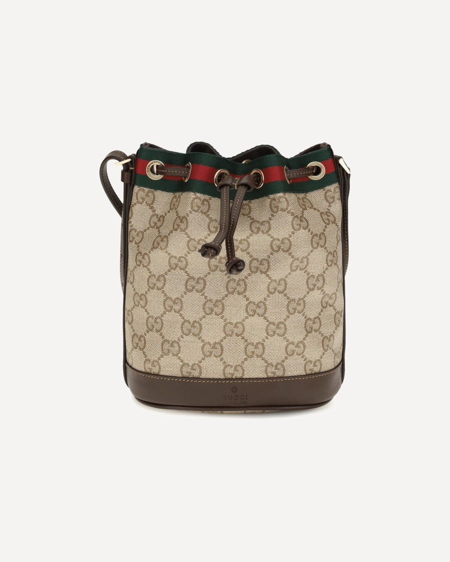 Gucci Web stripe Bucket Bag, view 3