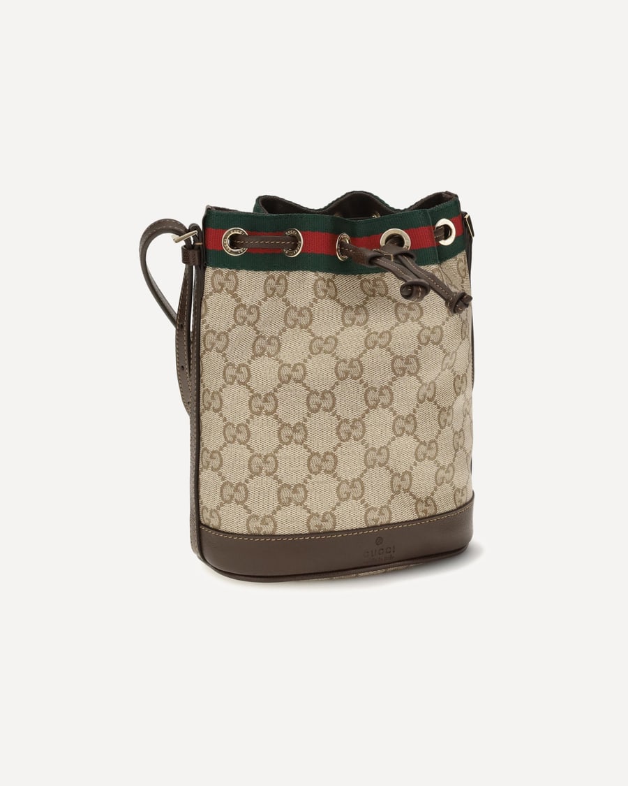 Gucci Web stripe Bucket Bag, view 4