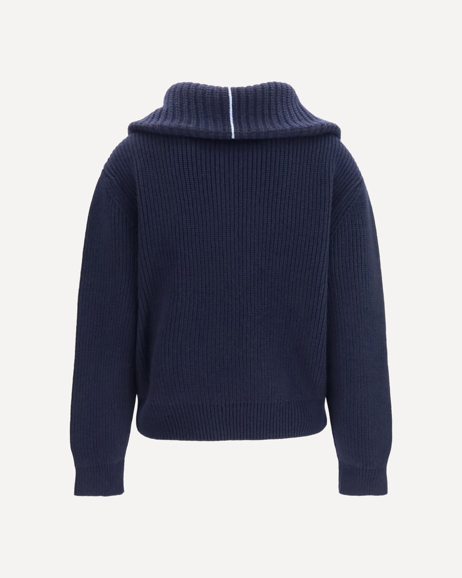 MALO Cashmere high-neck zip Sweater, view 4