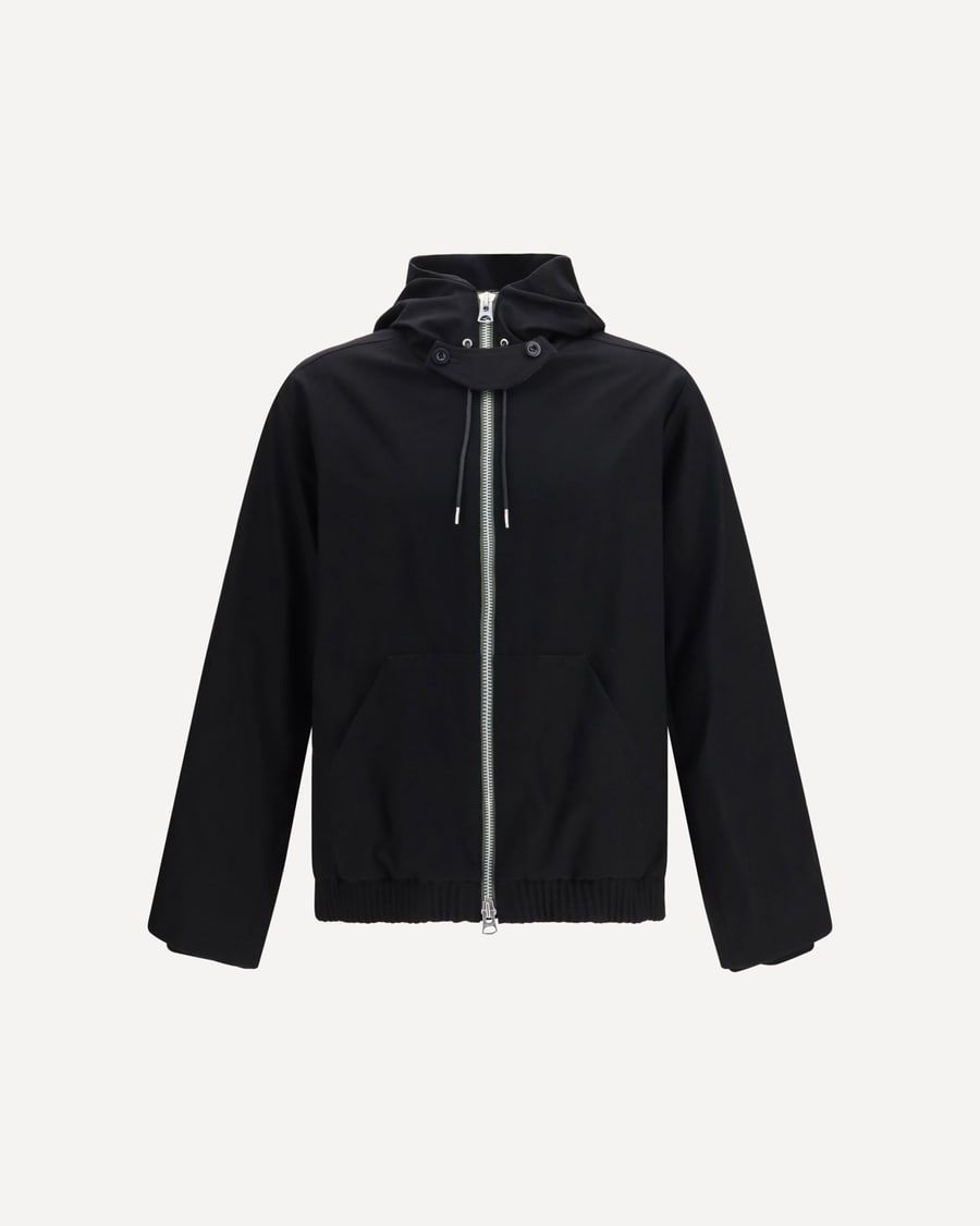 SACAI Hooded flannel Jacket, view 3