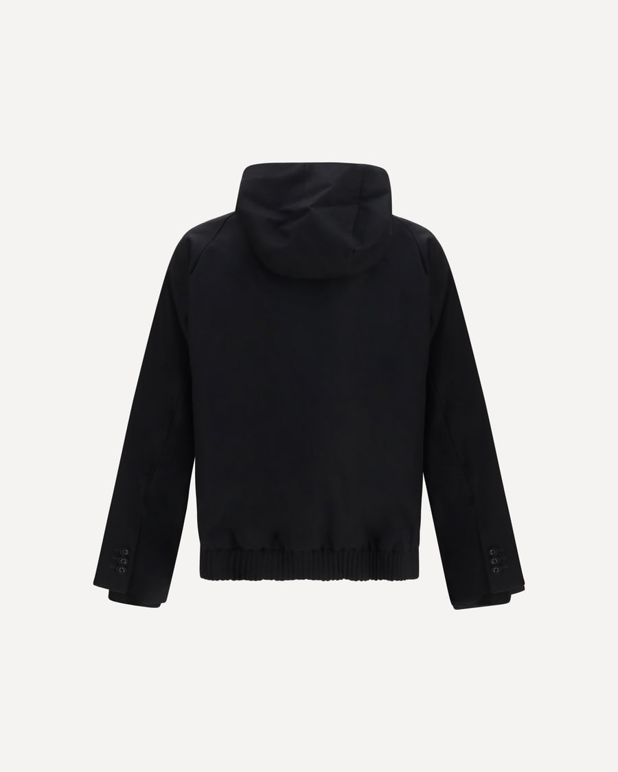 SACAI Hooded flannel Jacket, view 4