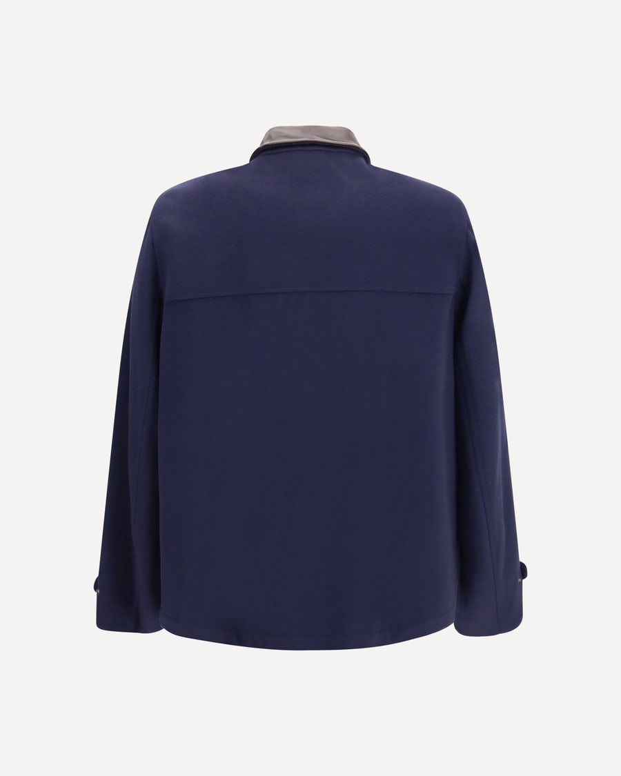 Brunello Cucinelli Virgin wool Jacket withnappa inserts, view 2
