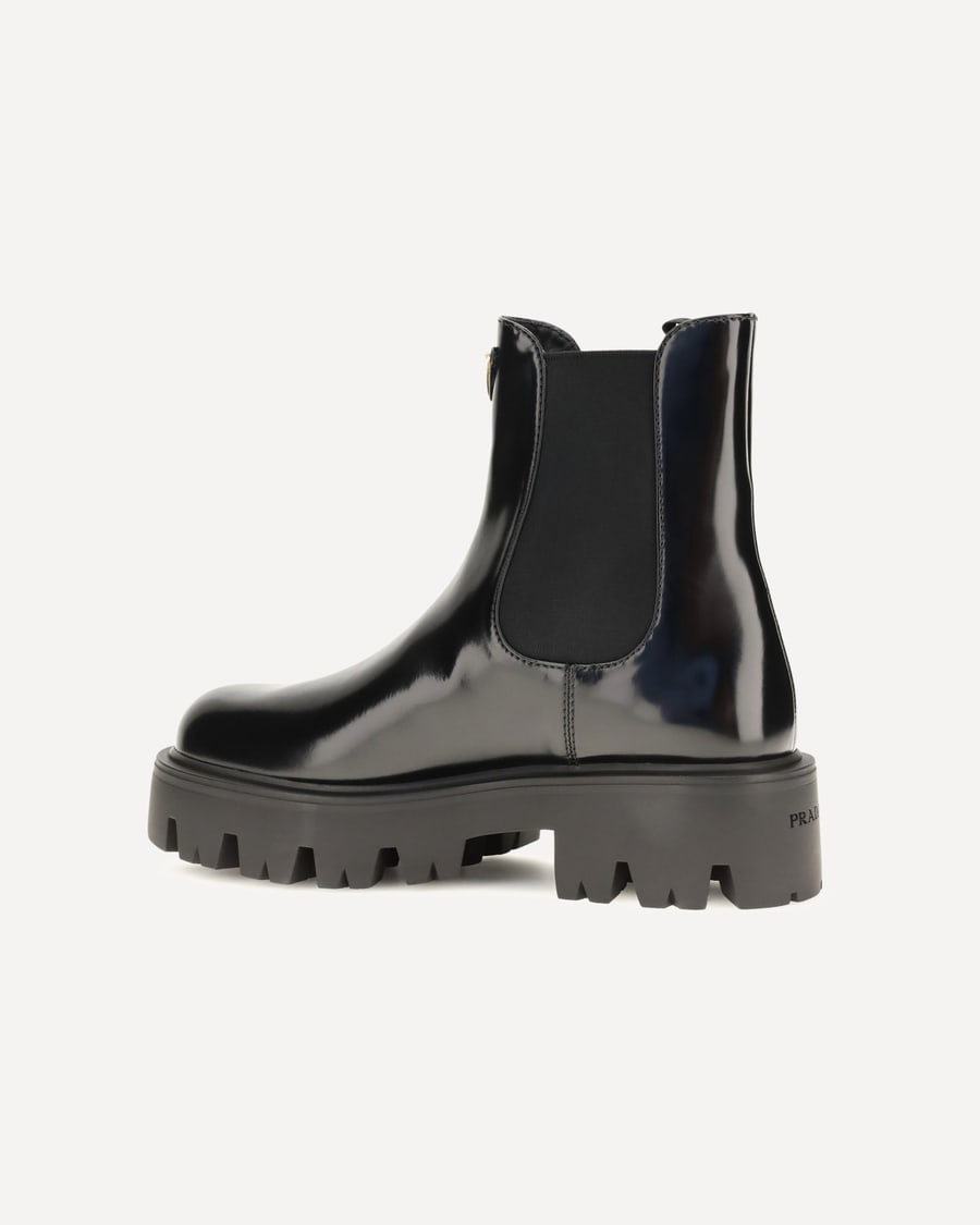 Prada Brushed leather ankle Boots, view 5