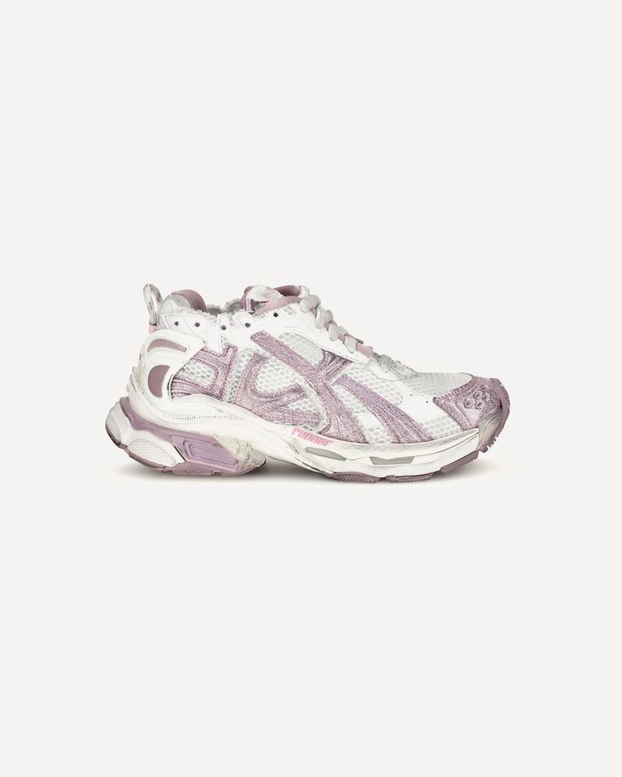 Balenciaga Runner Glitter Sneakers, view 3