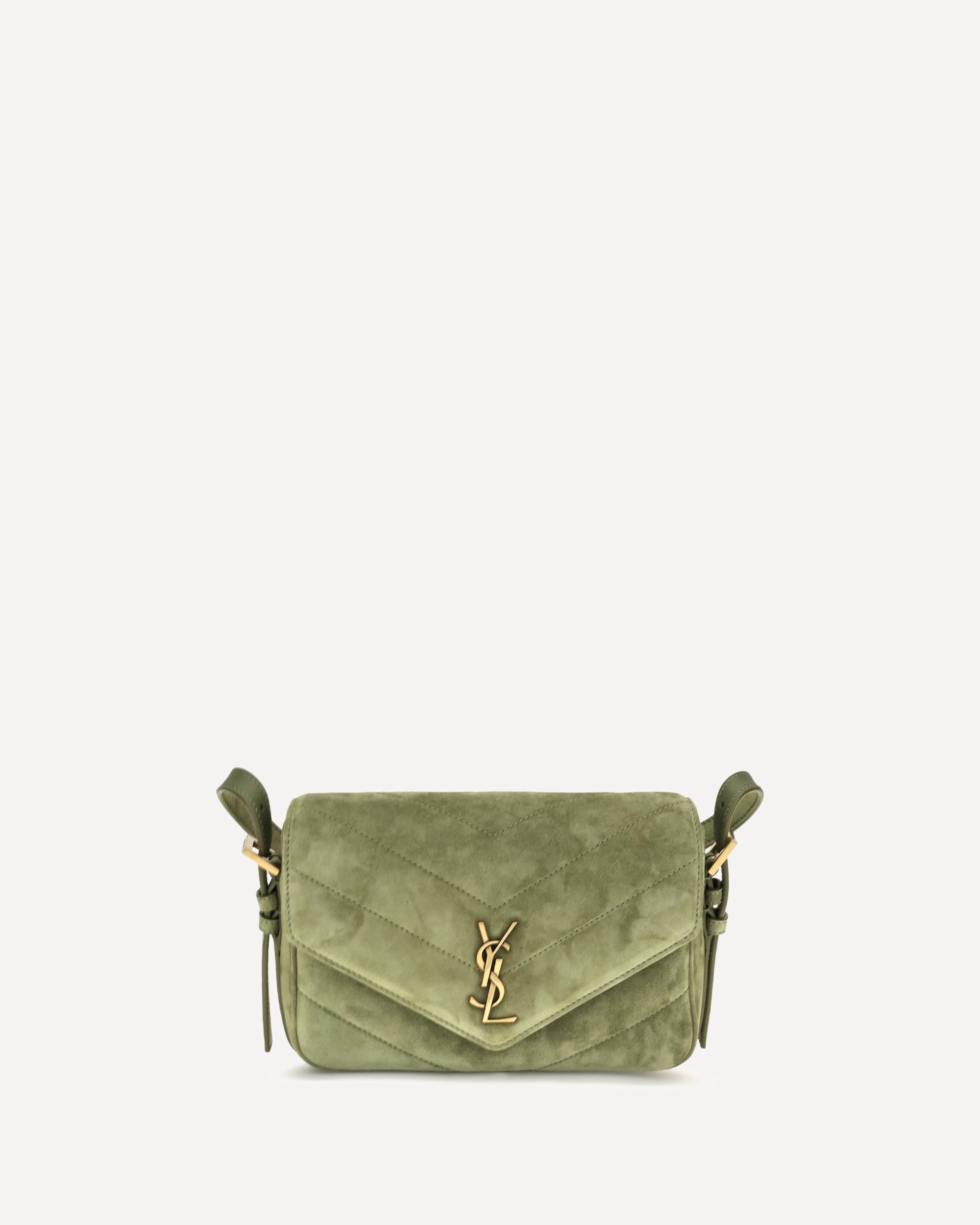 Saint Laurent Small LouLou matelassé suede Shoulder Bag