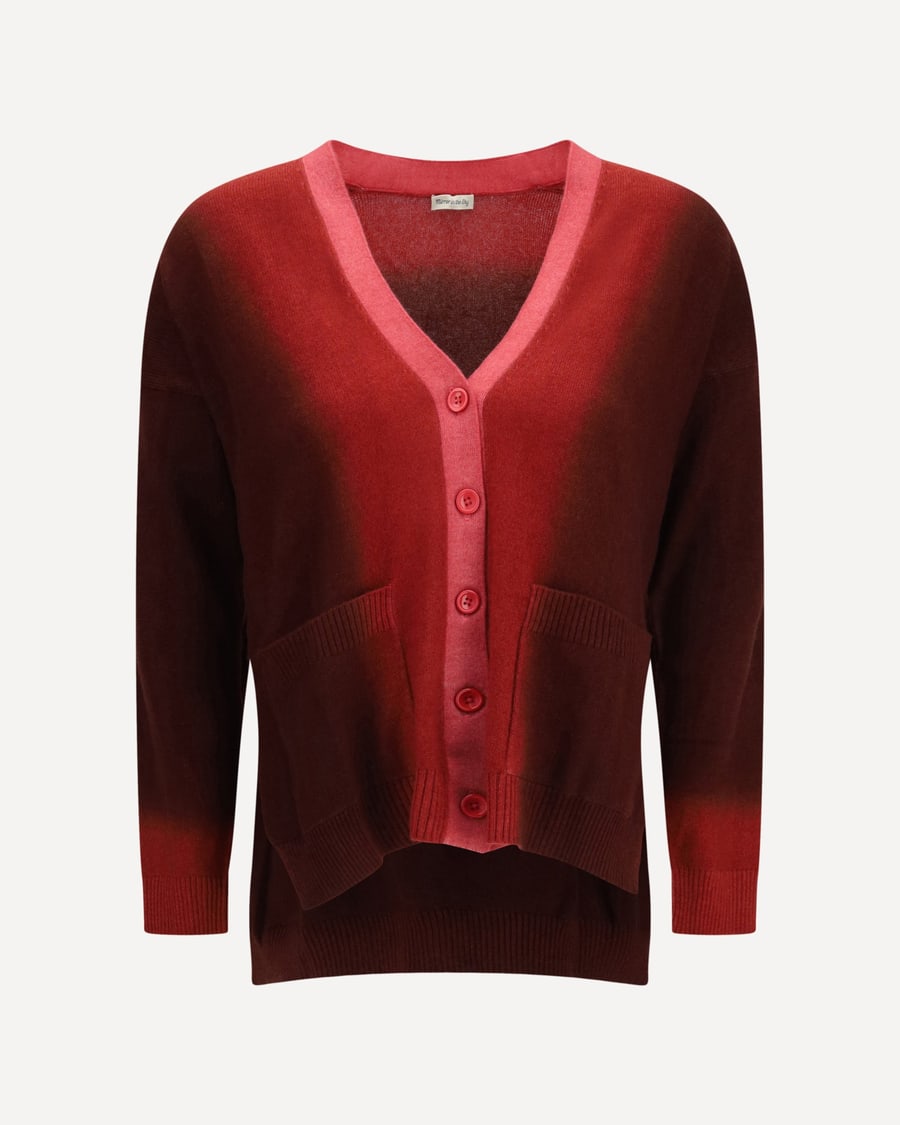 MIRROR IN THE SKY Ombré Cardigan with pockets