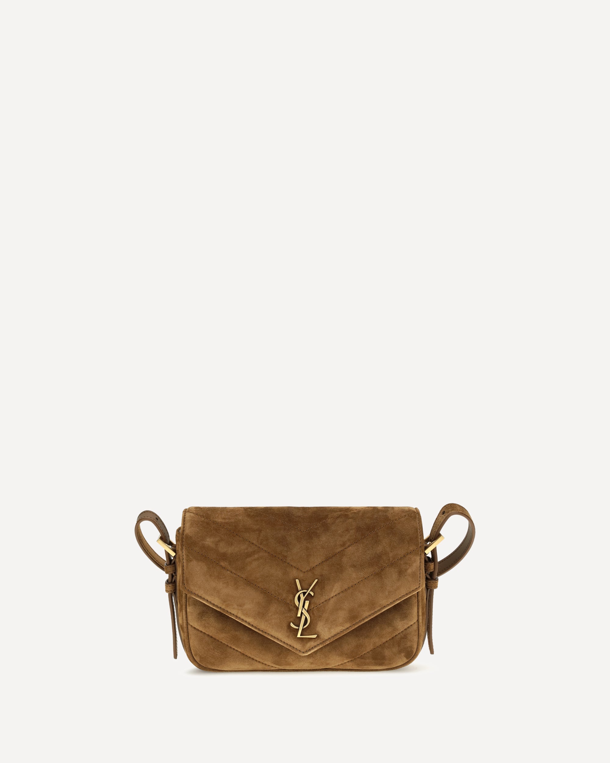Saint Laurent Small LouLou matelassé suede Shoulder Bag