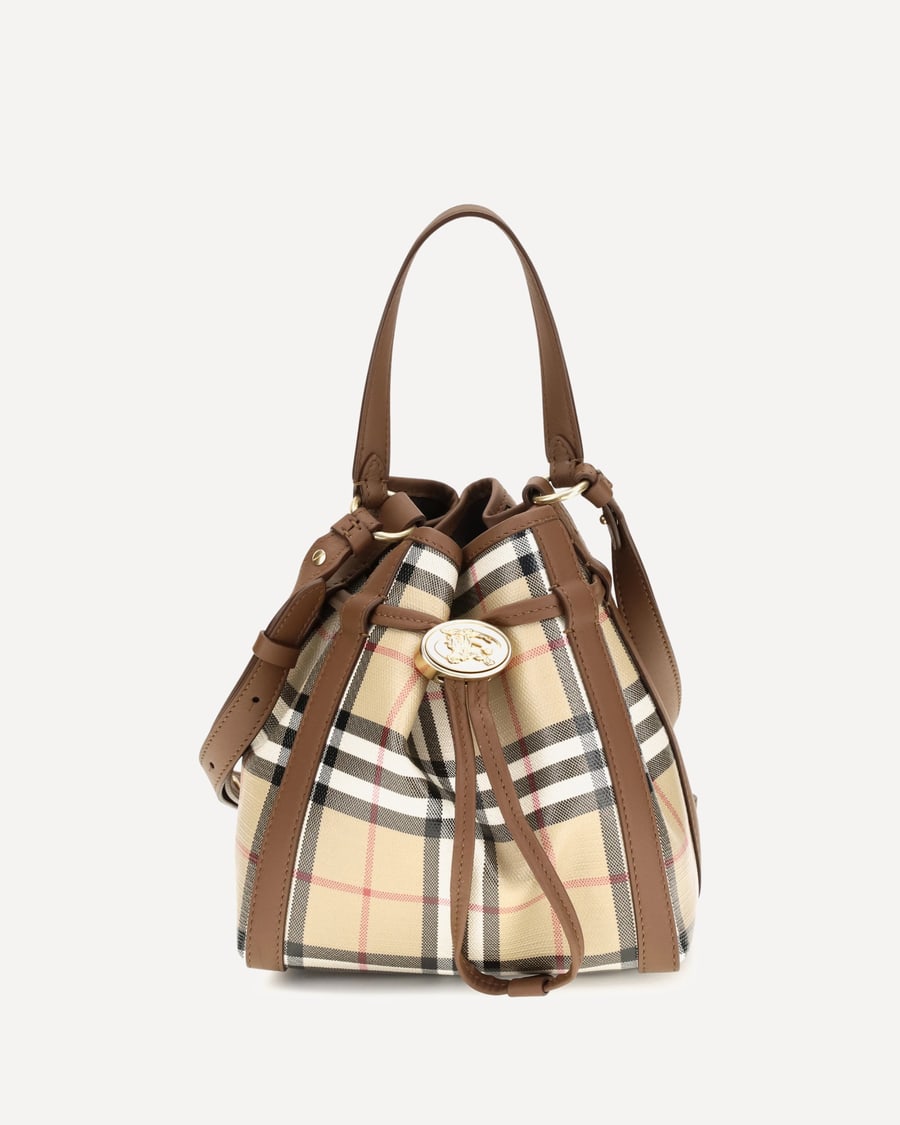 Burberry Mini Check Bucket Bag