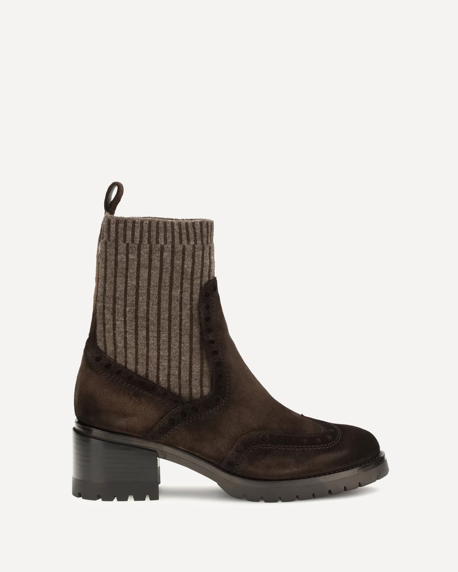 SANTONI Suede Ferret Boots