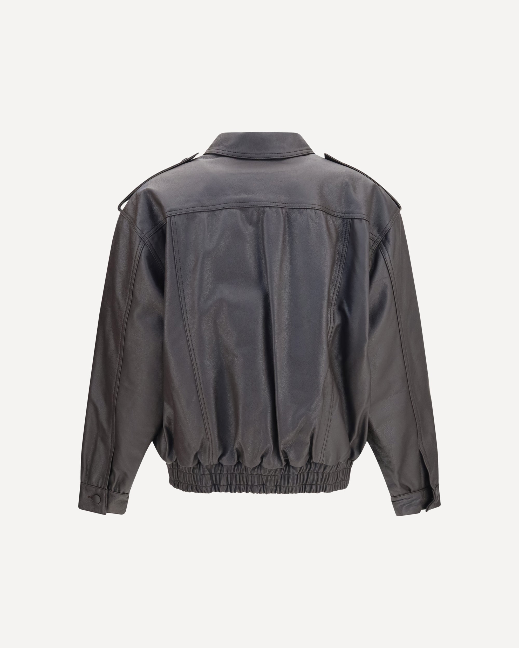 Blazé Milano Charlie Ares leather Bomber Jacket, view 2