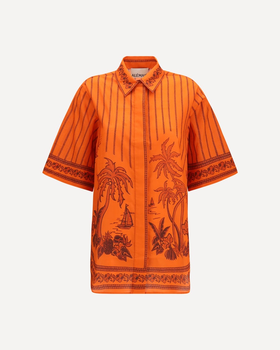 ALEMAIS Oversized printed Shirt, view 3