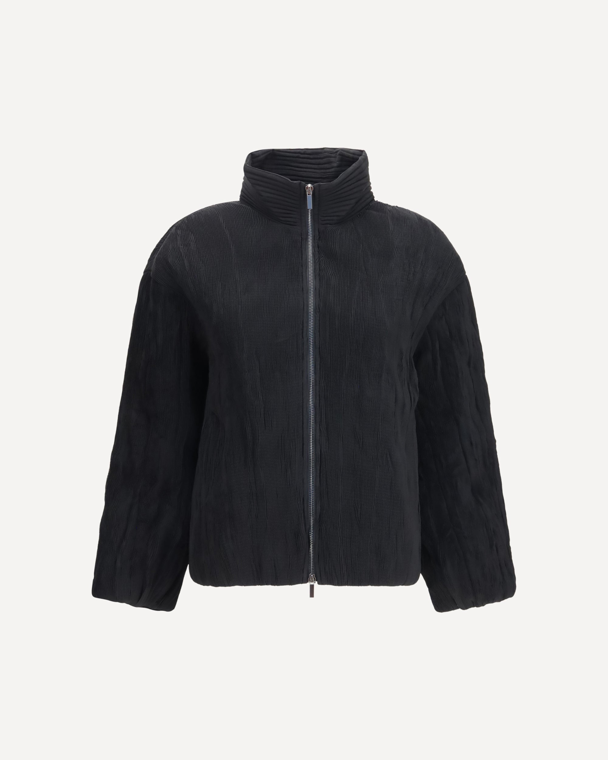GONGDID DESIGN Jacket short padded jacket with striped fabric