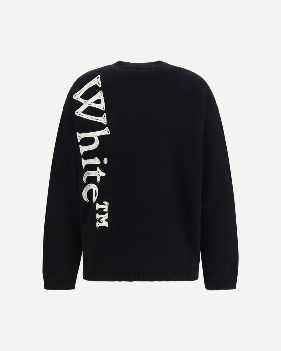 Off-White Vertical Bookish crewneck Sweater, view 4