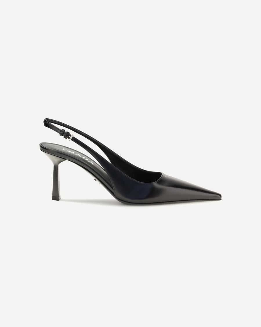 Prada Leather slingback Pumps, view 3