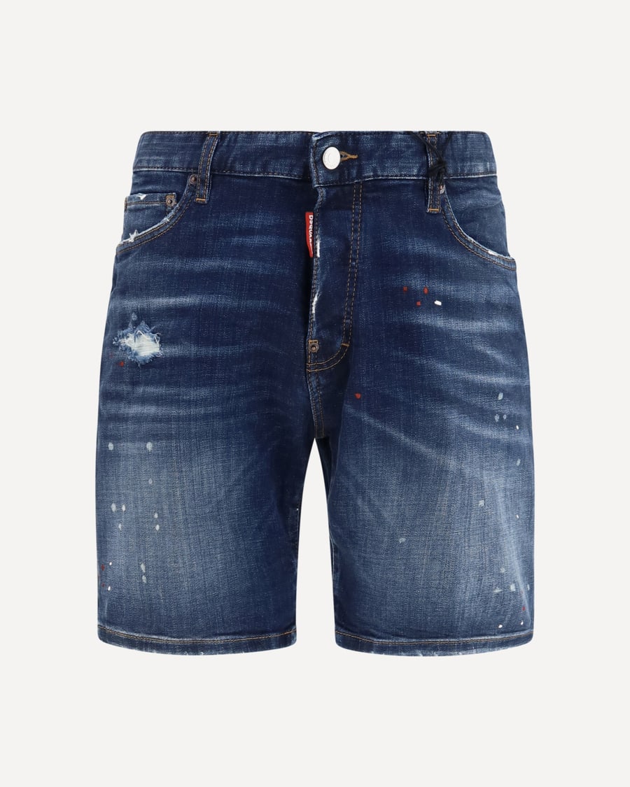 Dsquared2 Distressed Denim Shorts, view 3