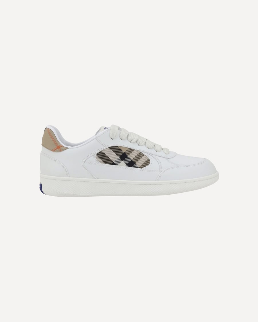 Burberry Leather Sneakers, view 3