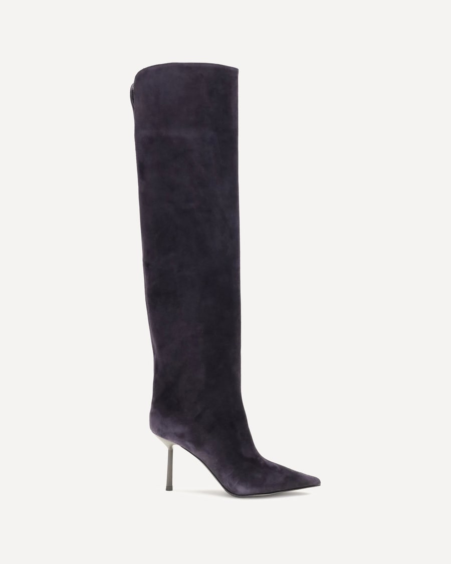 LE SILLA Bella over-the-knee suede Boots, view 3