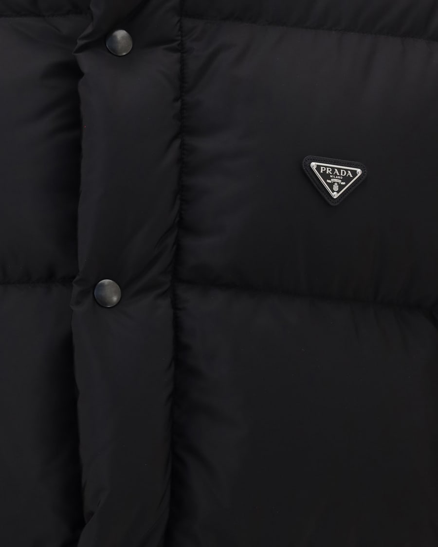 Prada Puffer Jacket Re-Nylon with Triangle Logo, view 5