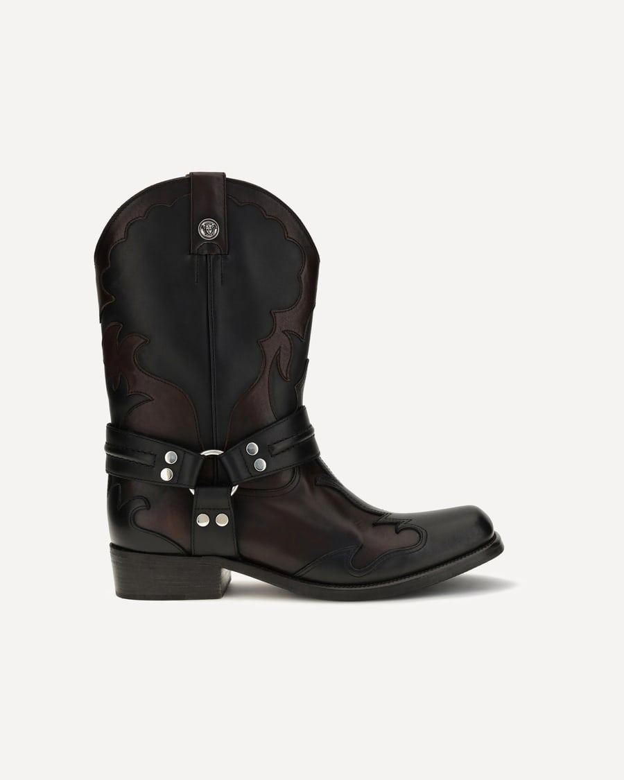 Versace Sylvester Western Boots, view 3
