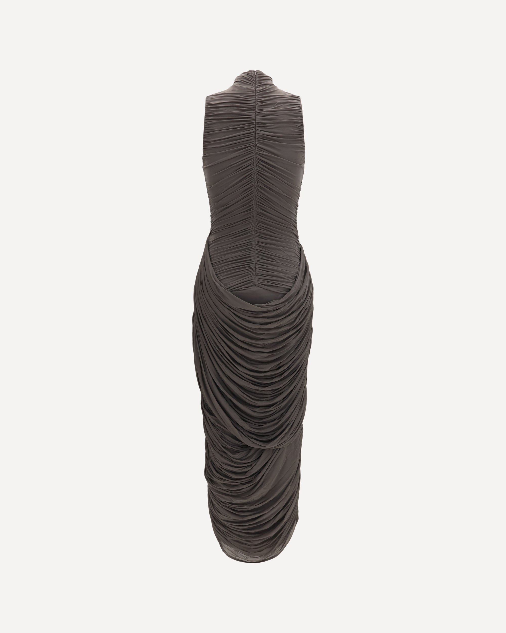 MAGDA BUTRYM Draped high-neck midi Dress, view 2