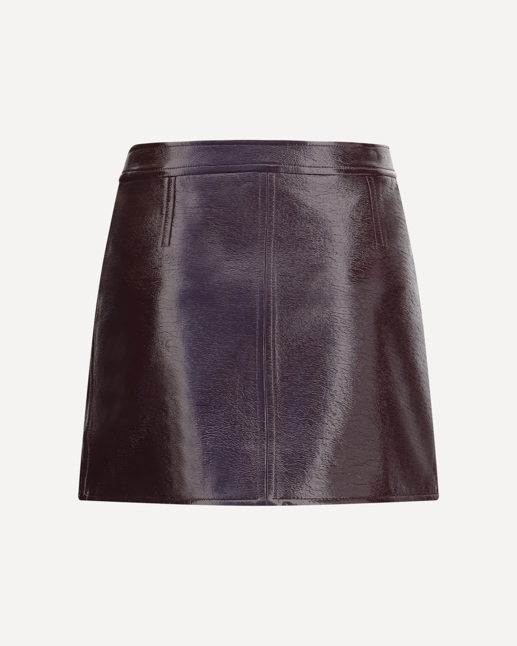 COURRÈGES Vinyl mini Skirt, view 2
