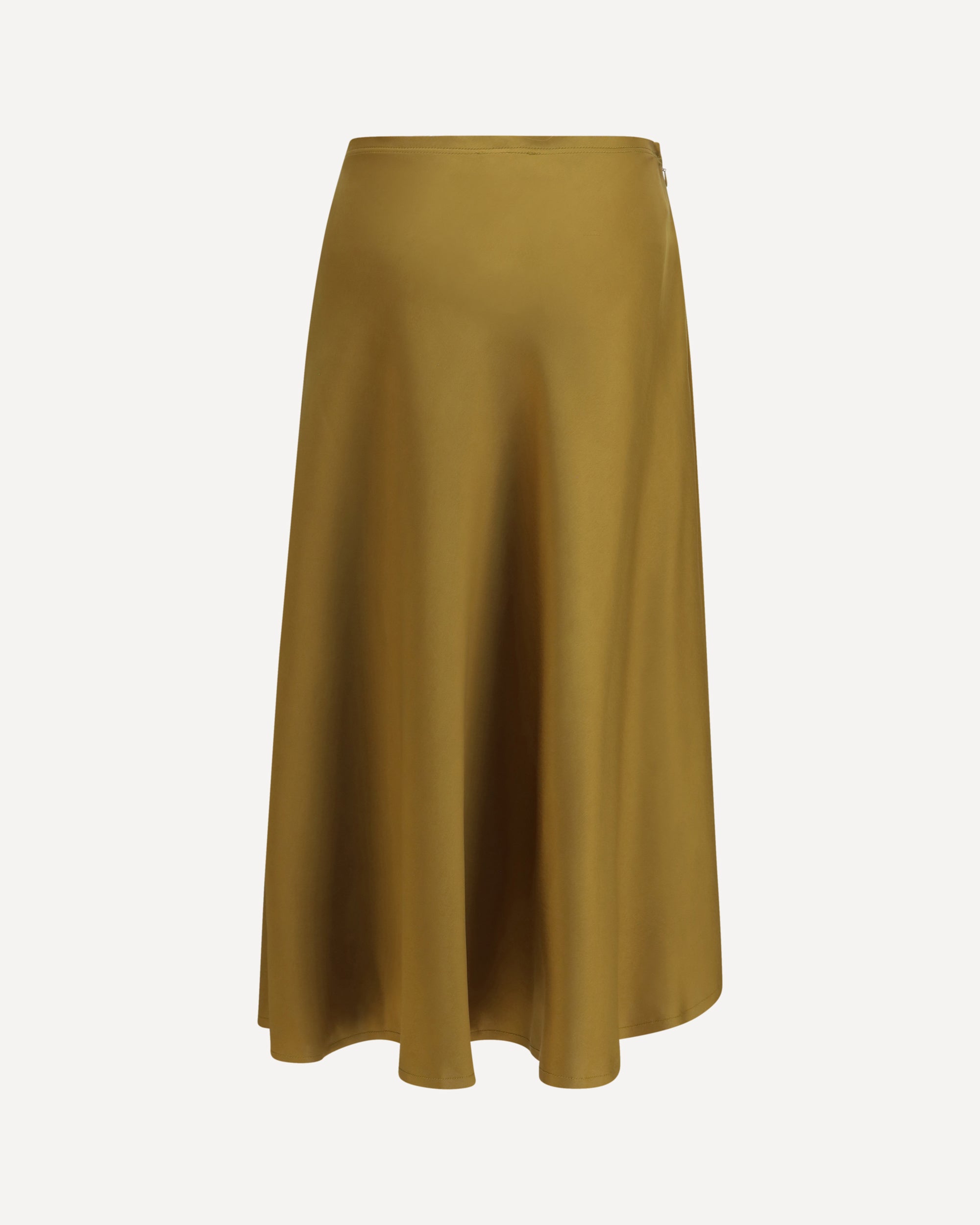 Ganni Satin midi Skirt with tie details, view 2