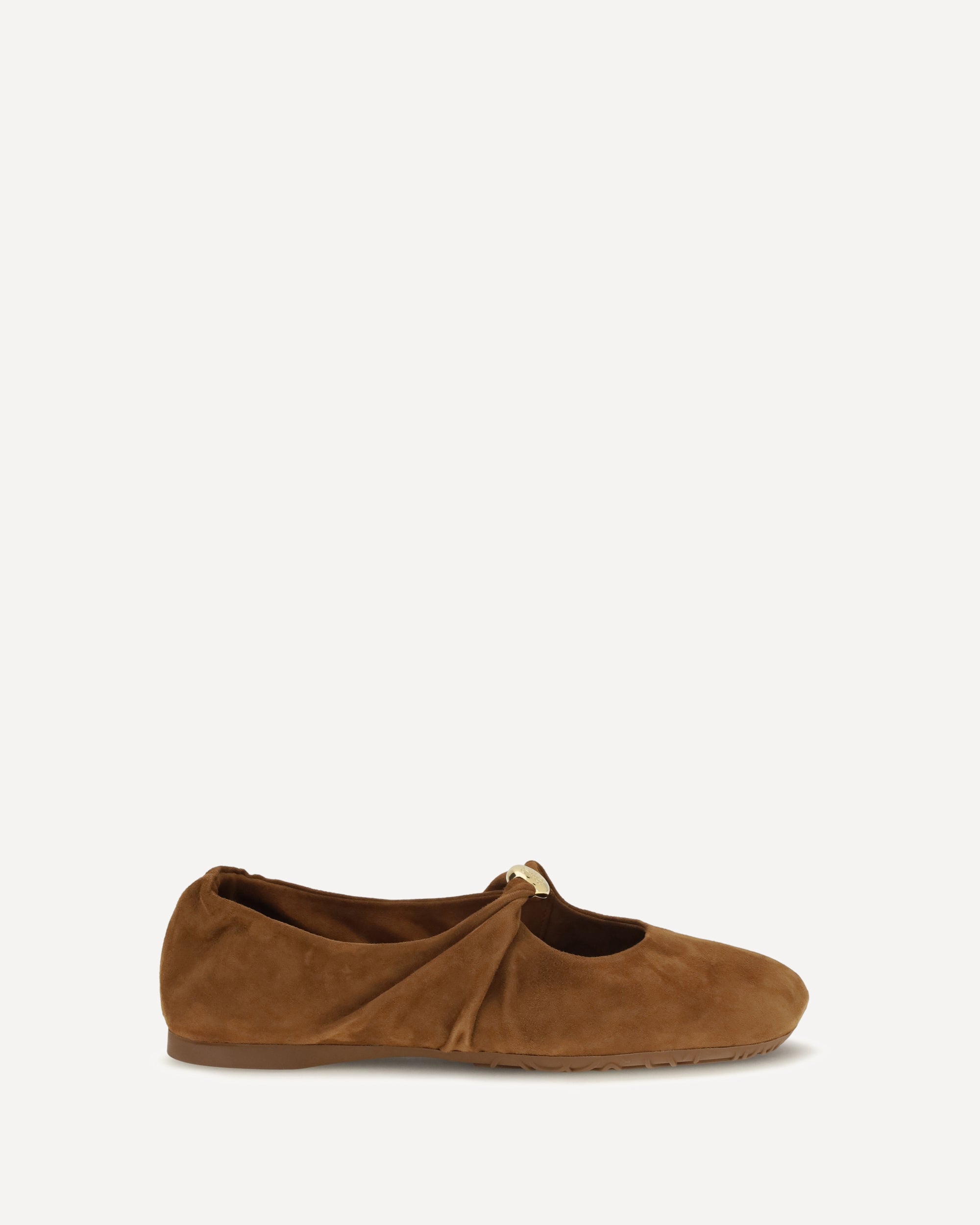Loewe Pebble Soft Ballerinas in suede goatskin