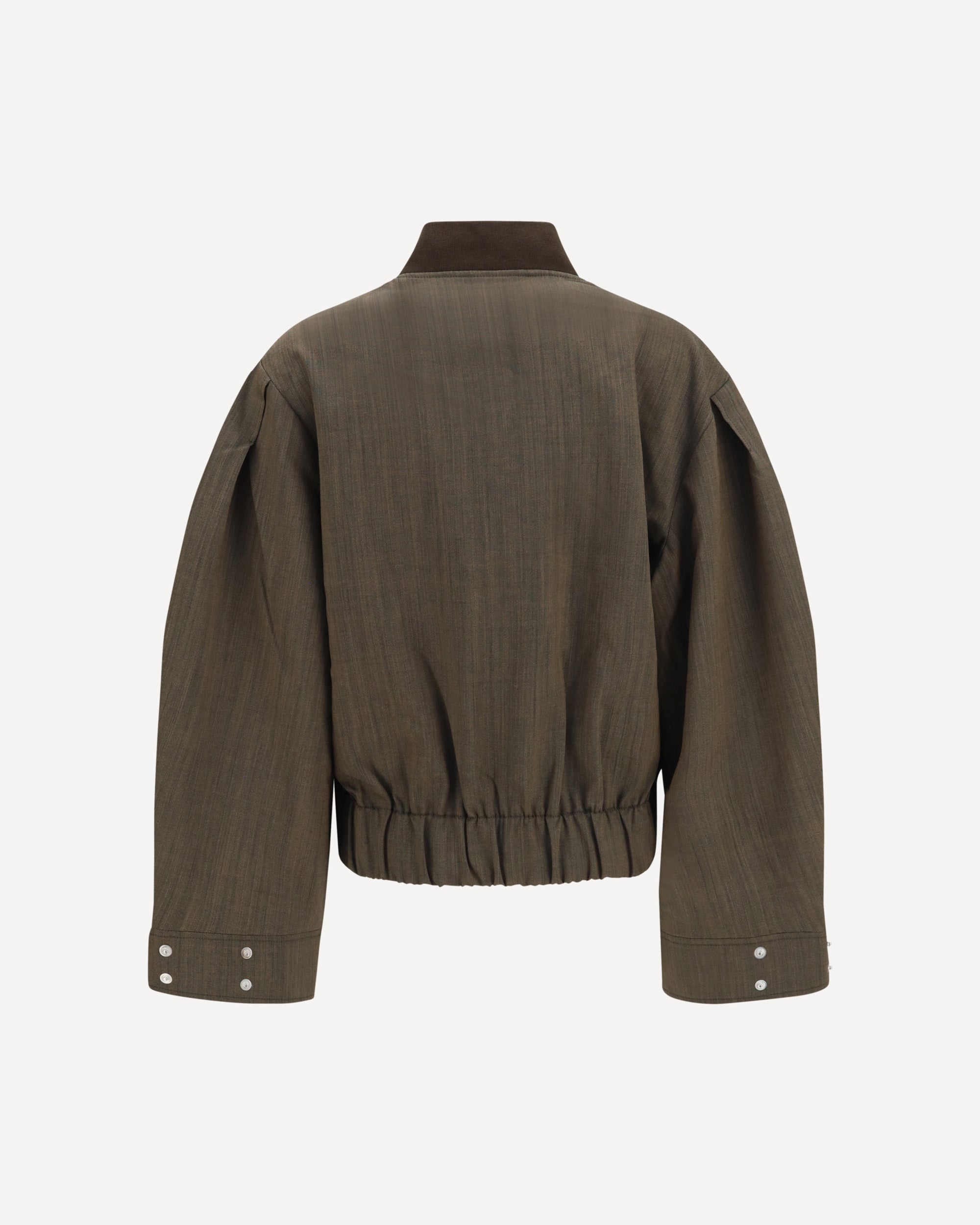 Ganni Lightweight wool Bomber Jacket, view 2
