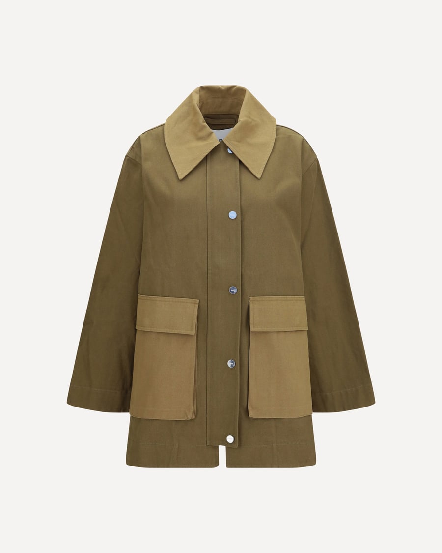 Ganni Oversized cotton Jacket, view 3