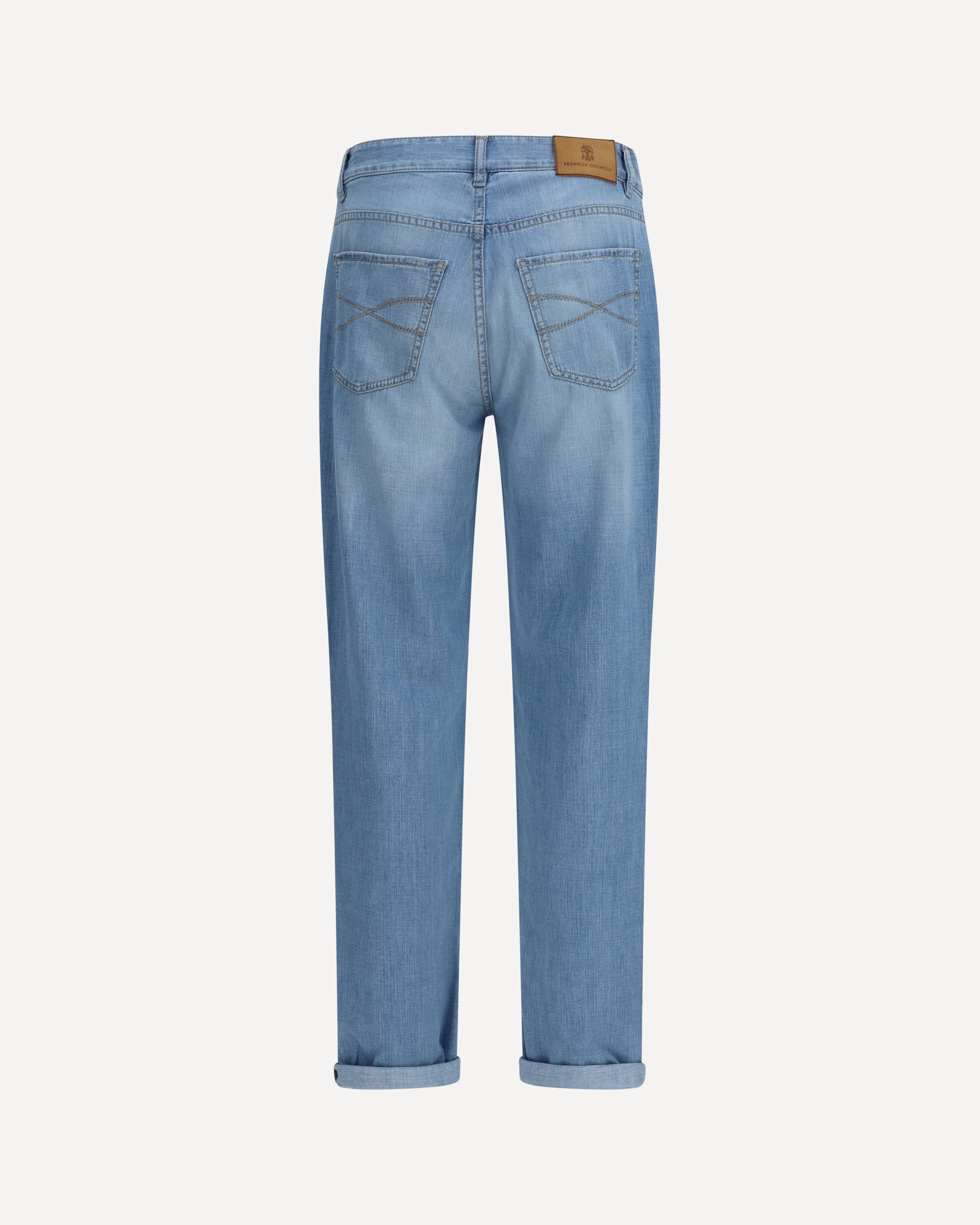 Brunello Cucinelli Jeans in cotton with distressed effect, view 2