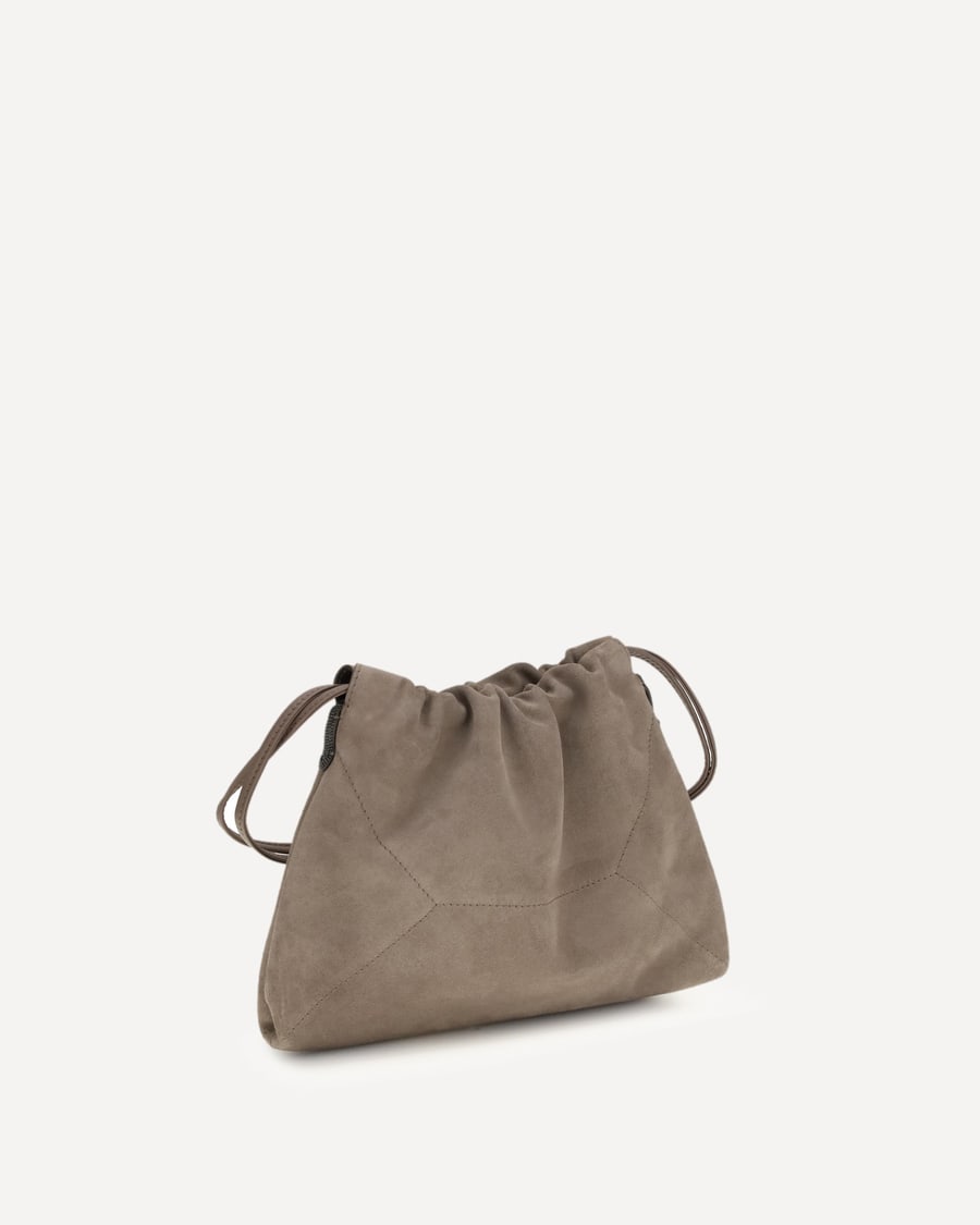 Brunello Cucinelli Suede Pouch, view 2
