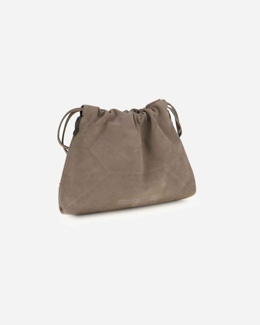 Brunello Cucinelli Suede Pouch, view 4