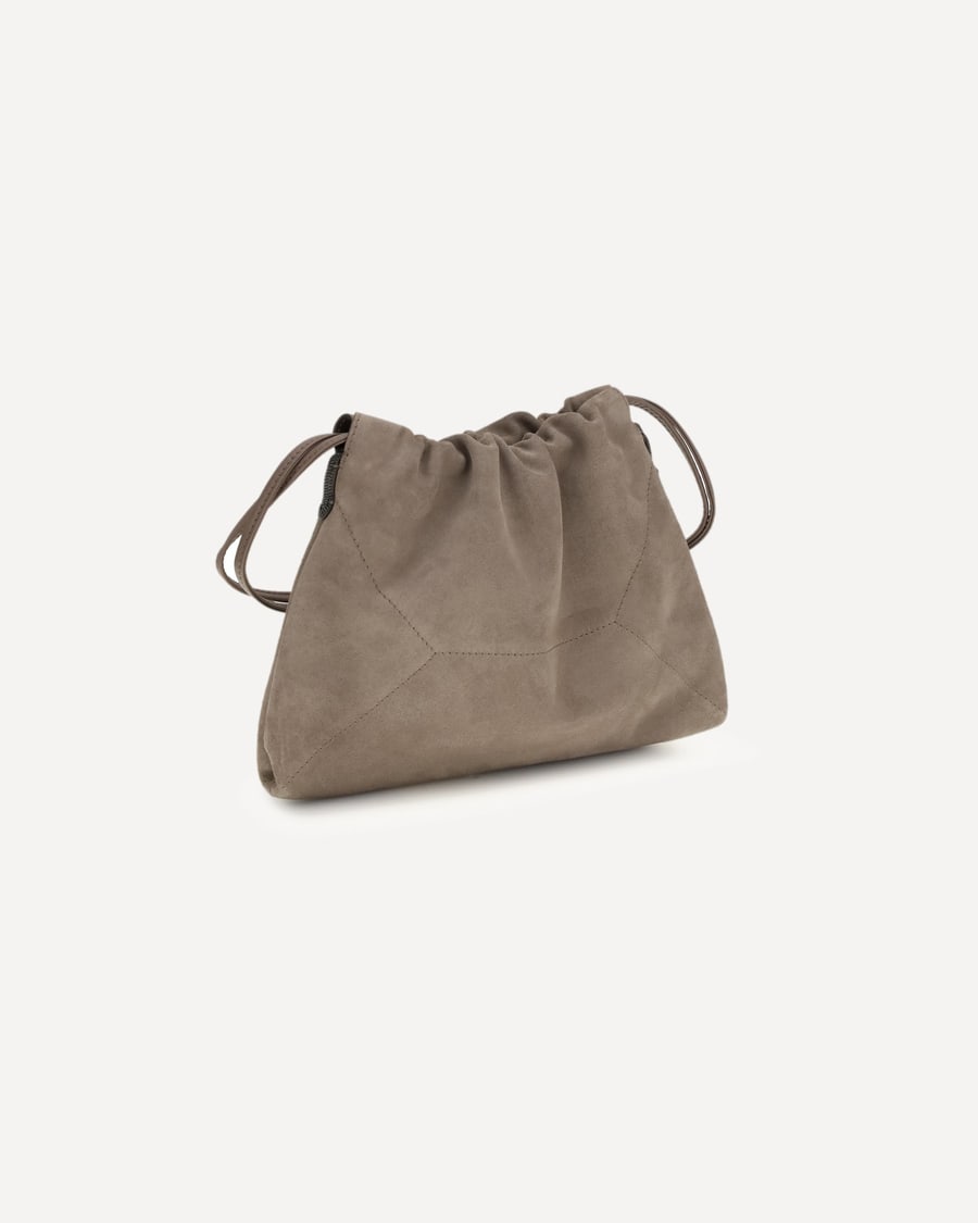 Brunello Cucinelli Suede Pouch, view 5