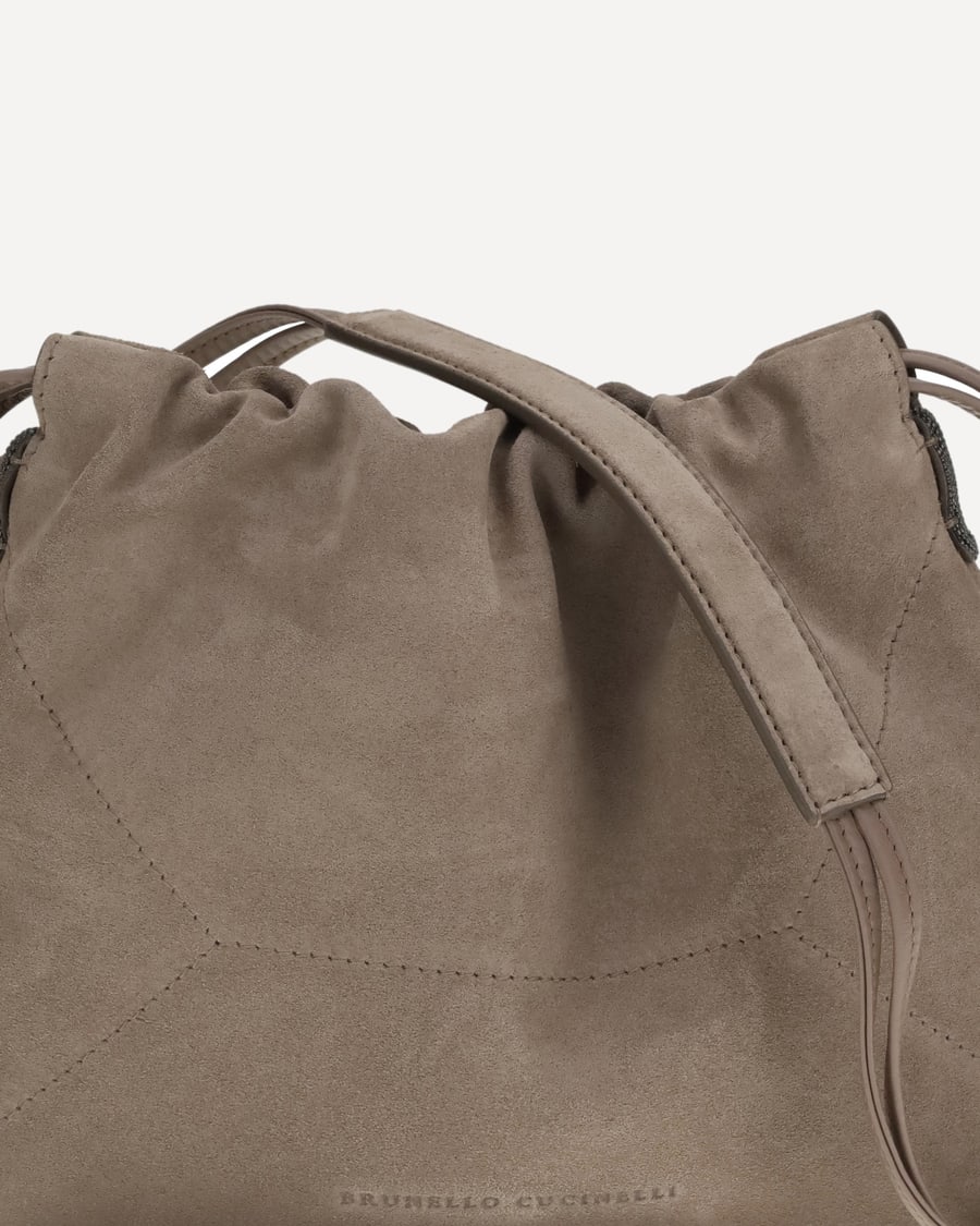 Brunello Cucinelli Suede Pouch, view 6