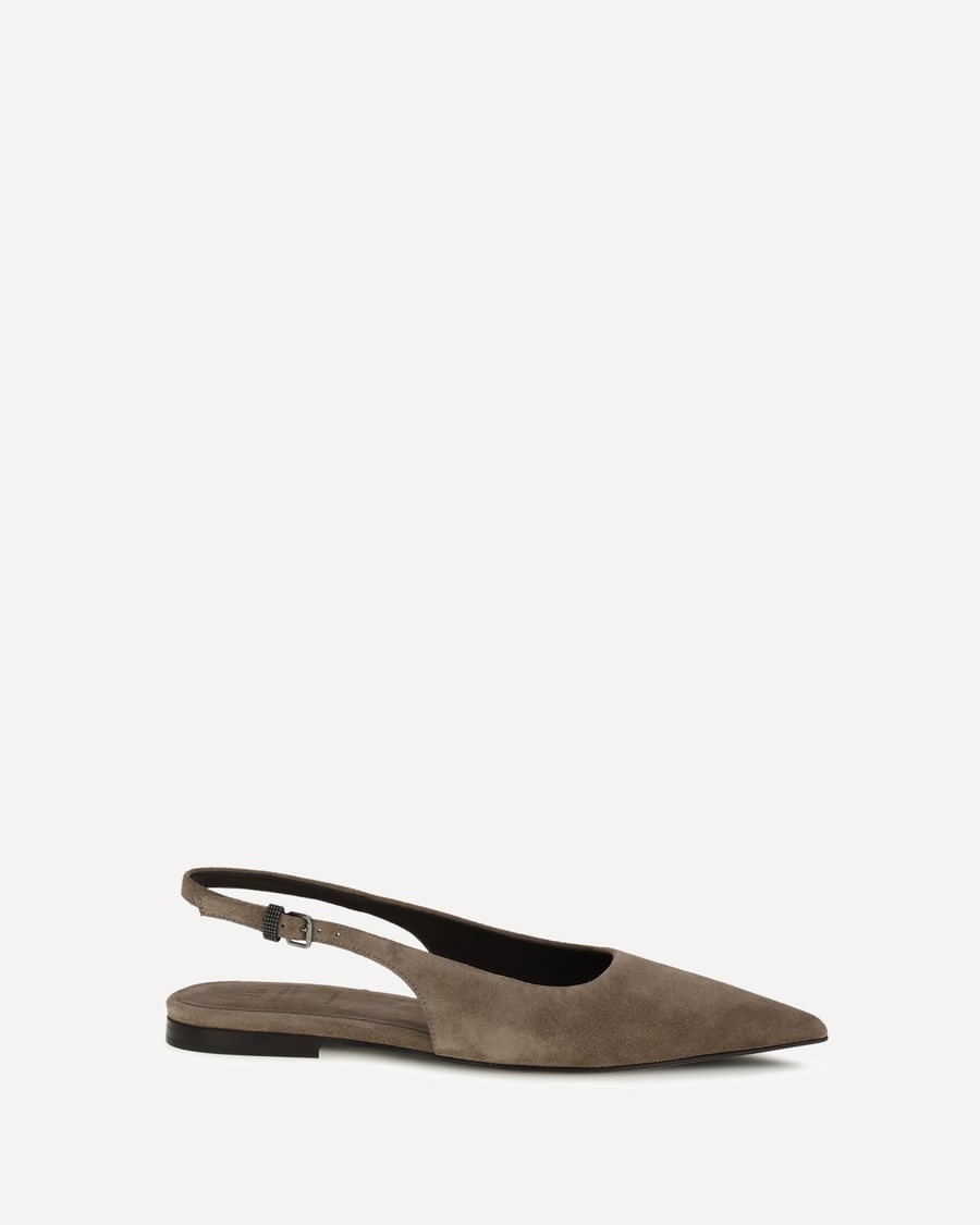 Brunello Cucinelli Suede Ballerinas